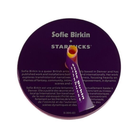 Sofie Birkin + Starbucks 2024 Pride Sunshine Mural DW Cold Cup, 24 oz Venti NWT - Picture 6 of 8